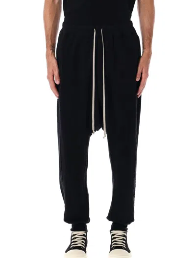 RICK OWENS DRKSHDW RICK OWENS DRKSHDW BLACK JERSEY PRISONER DRAWSTRING PANTS
