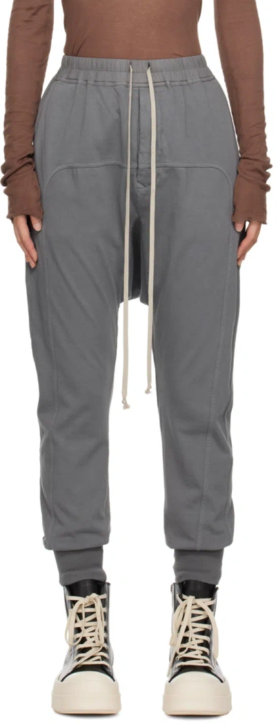 Rick Owens Drkshdw Prisoner Sweatpants In Gray