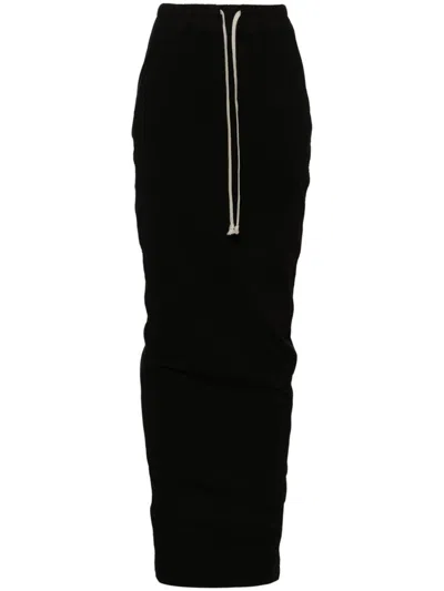 RICK OWENS DRKSHDW PULL ON PILLAR MAXI SKIRT
