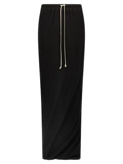 RICK OWENS DRKSHDW RICK OWENS DRKSHDW 'PULL ON PILLAR' SKIRT