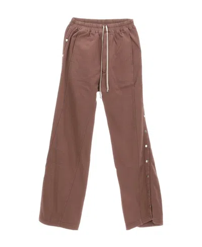 Rick Owens Drkshdw Pull Rope Loose Waist Casual Trousers In Brown