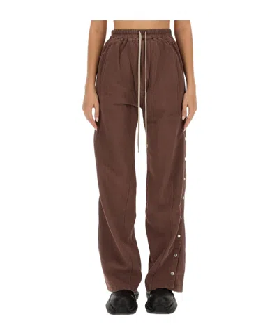 RICK OWENS DRKSHDW PUSHER COTTON TRACK PANTS