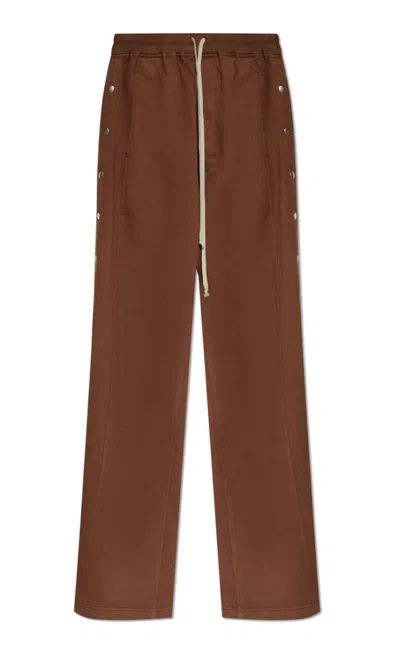 Rick Owens Drkshdw Pusher Track Pants In Brown