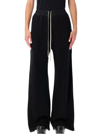 Rick Owens Drkshdw Relaxed Wide-leg Jogging Trousers In Black
