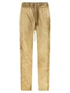 Rick Owens Drkshdw Drawstring Casual Pants In Gold