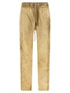 Rick Owens Drkshdw Drawstring Casual Pants In Gold