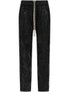 Rick Owens Drkshdw Pusher Cotton Twill Pants In Black