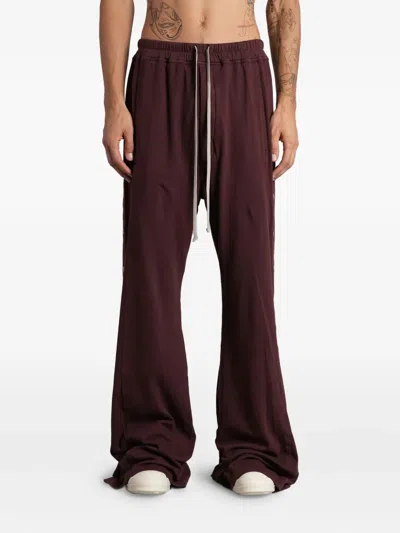 Rick Owens Drkshdw Pusher Trousers In Burgundy