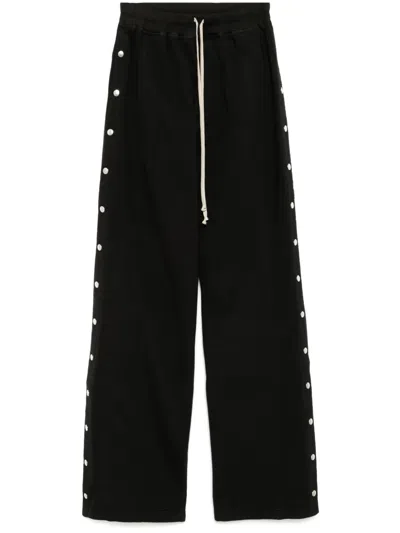 Rick Owens Drkshdw Pusher Wide-leg Trousers In Black