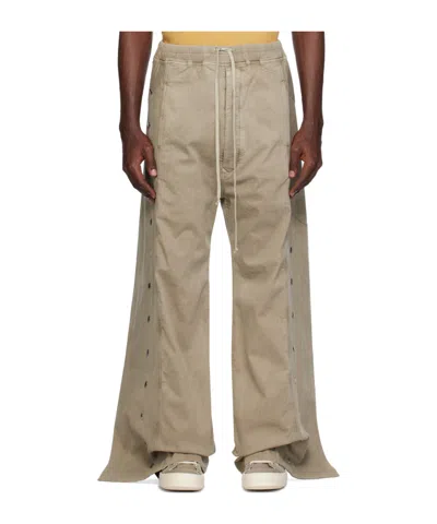 Rick Owens Drkshdw Pusher Wide-legged Casual Pants In Gray