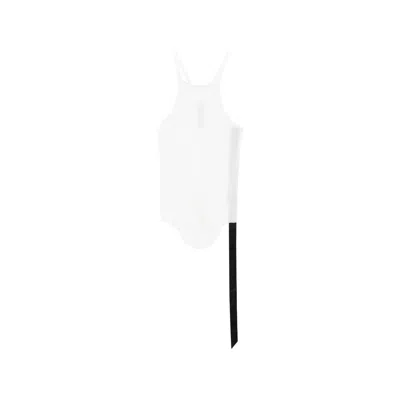 Rick Owens Drkshdw Racer Back Cotton Tank Top In White