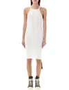 Rick Owens Drkshdw Drkshdw By Rick Owens Racer Back Tank Dress In White