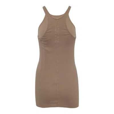 Rick Owens Drkshdw Racer Back Tank Medium Weight In Brown