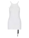 Rick Owens Drkshdw Racer Ribbed Tank Top In White