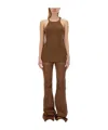 Rick Owens Drkshdw Fitted Racerback Sleeveless Slim Fit Stretch In Brown