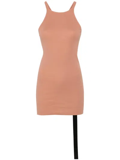 Rick Owens Drkshdw Racerback Organic Cotton Tank Top In Neutrals