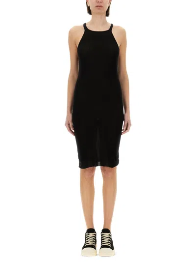 Rick Owens Drkshdw Racerback Tank Mini Dress In Black