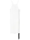Rick Owens Drkshdw Womens Milk Racer Shoulder-straps Cotton-jersey Top In White