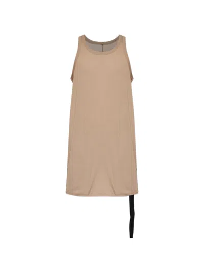 Rick Owens Drkshdw Racerback Tank Top In Brown