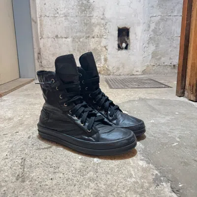 Pre-owned Rick Owens Drkshdw Ramones Shoes In Black