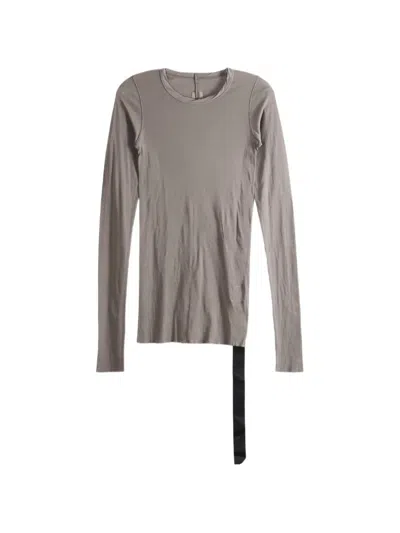 Rick Owens Drkshdw Raw-cut Long-sleeve T-shirt In 그레이