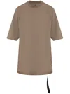 Rick Owens Drkshdw Rear Stitch-detailing T-shirt In Brown