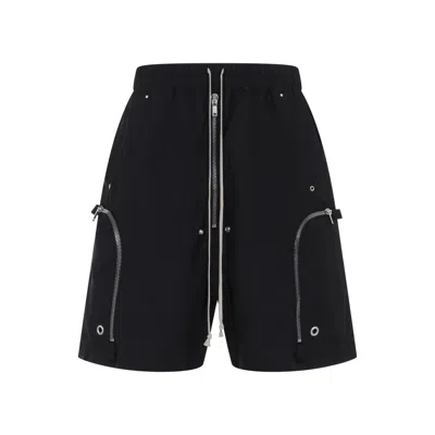 Rick Owens Drkshdw Drkshdw By Rick Owens Relaxed-fit Bermuda Shorts With Drawstring In Black