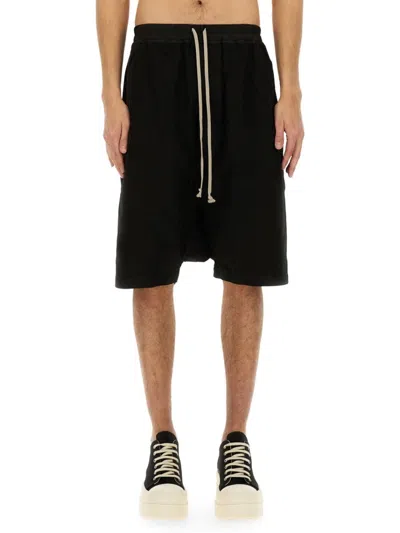 RICK OWENS DRKSHDW RELAXED FIT DRAWSTRING SHORTS