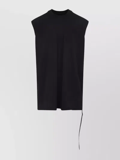 Rick Owens Drkshdw Relaxed Fit Sleeveless Longline T-shirt In Black
