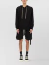 Rick Owens Drkshdw Drkshdw By Rick Owens Relaxed Fit Black Hoodie With Drawstring Hood