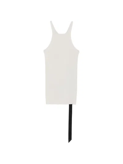 Rick Owens Drkshdw Ribbed Racer-back Tank Top In Neutrals