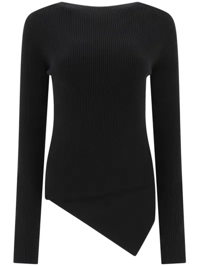 Rick Owens Drkshdw Ribbed Top In Black
