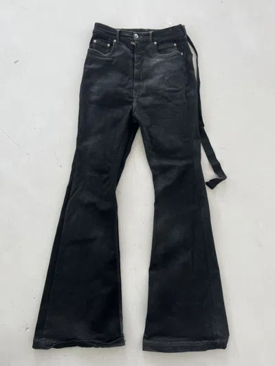 Pre-owned Rick Owens Drkshdw Rick Owen's Bolan Bootcut Denim In Black