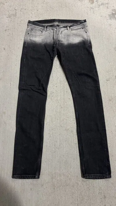 Pre-owned Rick Owens Drkshdw Rick Owens Degrade Detroit Cut Denim In Multi