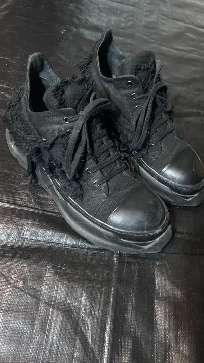 Pre-owned Rick Owens Drkshdw Rick Owens Destroyed Abstract Sole 2021 Shoes In Black