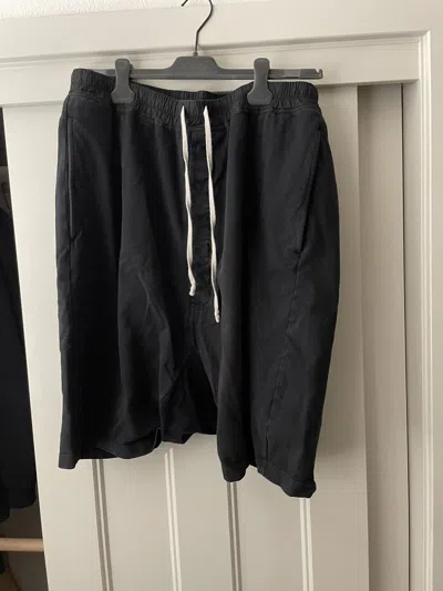 Pre-owned Rick Owens Drkshdw Rick Owens Drop Crotch Shorts In Black