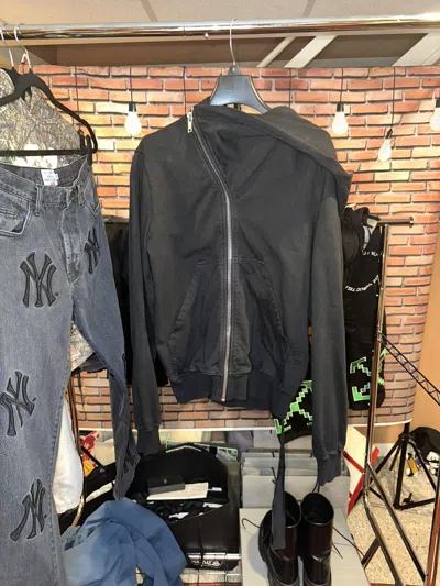 Pre-owned Rick Owens Drkshdw Rick Owens Mountain Hoodie In Black