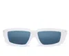 Rick Owens Drkshdw Rectangle-frame Sunglasses In Cream/black