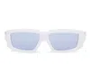 Rick Owens Drkshdw Rick Sunglasses In Cream/silver