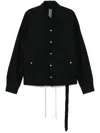 Rick Owens Drkshdw Snapfront Jacket In Black