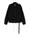 Rick Owens Drkshdw Snapfront Jacket In Black