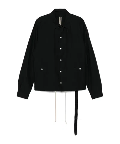 RICK OWENS DRKSHDW RICK OWENS DRKSHDW RIPSTOP DRAWSTRING OVERSHIRT