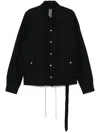 Rick Owens Drkshdw Snapfront Jacket In Black