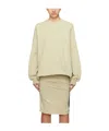 Rick Owens Drkshdw Round Neck Long-sleeved Sweater In Nude