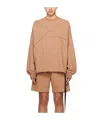 Rick Owens Drkshdw Pink Crater Sweatshirt In Pink