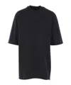 Rick Owens Drkshdw Round Neck Short Sleeve T-shirt In Black