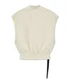 Rick Owens Drkshdw Sl Tatlin Cotton Tank Top In White