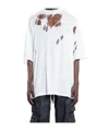 Rick Owens Drkshdw Off-white Hollywood Tommy T-shirt In White