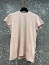 Rick Owens Drkshdw Round-necked T-shirt In Pink
