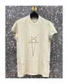 Rick Owens Drkshdw Round-necked T-shirt In White